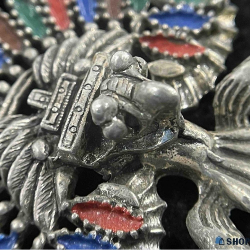 Castlecliff Larry Vrba Aztec Kachina Necklace 197… - image 3